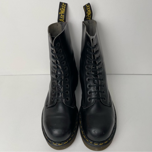 Vintage Dr. Martens England 1919 Black Holy Grail Envy Quad Platform Boots UK 7 - Picture 2 of 16